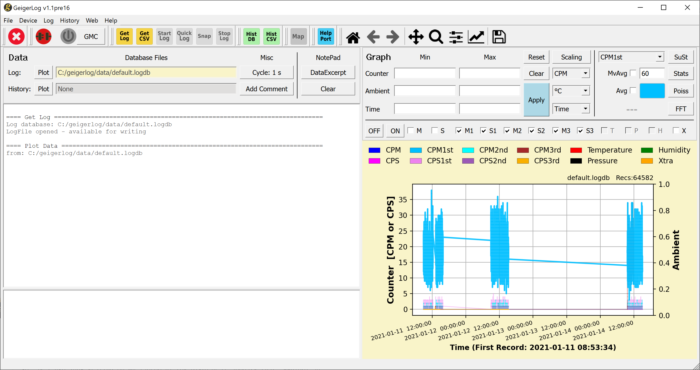 GQ Electronics Technical Support Forum - GeigerLog - Version 1.6 now ...